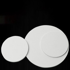 White PVC Round Board Circular Plastic Sheet Disc Thick3-30mm Dia20-300mm