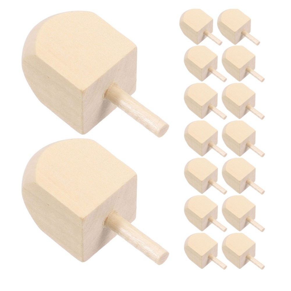 20 Pcs Chanukah Dreidel Wood Colorful Dreidels Handmade Wooden