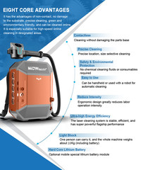 3 in 1 120W Portable Laser Cleaning Machine Laser Cleaner For Rust Oil Paint