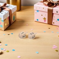 10 Pcs Festive Wooden Top Dreidel Paint Blank Ornaments for Crafting