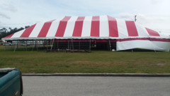 LargeTent 60’x120’ includes Sidewalls Stakes & Ropes