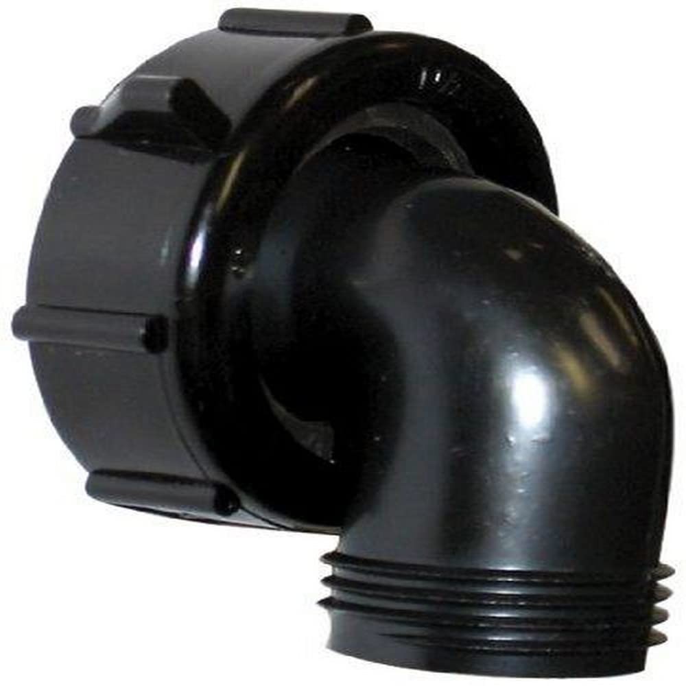 Valterra T01-0091VP Swivel Drain Connector – 90°, 1-1/2″ x 3/4″, 1, Black