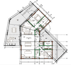 2100 SQ.FT ECO SOLID TIMBER AIRTIGHT CLT PANEL HOUSE KIT MASS WOOD HOME, PREFAB 