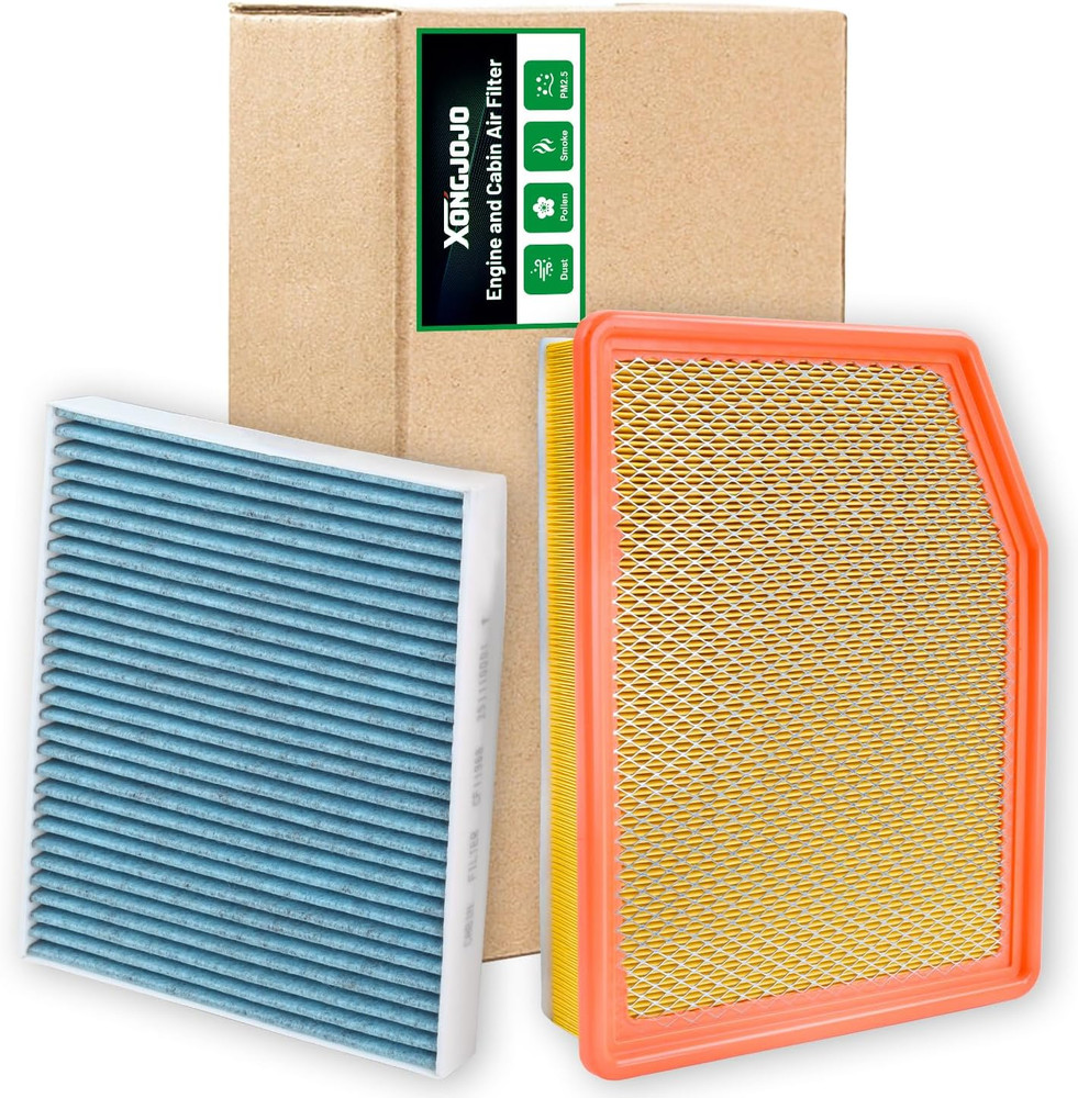 Cabin & Engine Air Filter Set Fits Compatible with Silverado Suburban 2021
