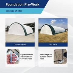 W30’xL85’xH15′ Single Truss Arch Storage Shelter 11OZ PE Canvas Building Shelter