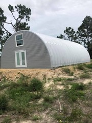 32x50x17 DuroSPAN Steel Building Quonest Home Homested Open Ends DIY Off Grid