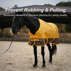420D Ripstop Lightweight Horse Turnout Sheet, No Fill, Water-Resistant & Breatha