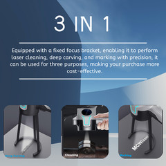 3 in 1 120W Portable Laser Cleaning Machine Laser Cleaner For Rust Oil Paint