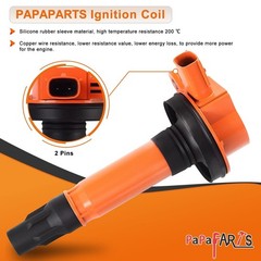 PAPAPARTS Set of 6 Ignition Coil Pack UF553 and Iridium Spark Plug Compatible…