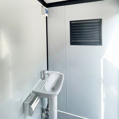 All-in-1 Portable Toilet & Outdoor Shower Room Q235 Steel Frame Remote Cabins