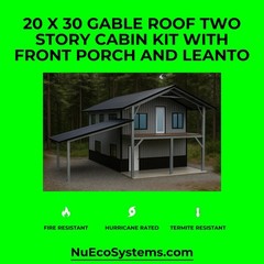 DIY Fire Resistant Steel 34 X 32 Cabin, Barndominium or Steel Home Kit