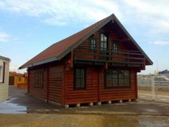 Split level 1000 sq. ft. Log Cabin D.I.Y. Building Kit