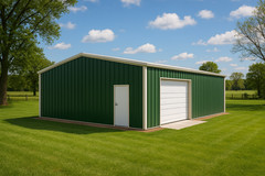 30x60x16 Steel Building Kit | Rigid Frame I-Beam | Commercial Grade