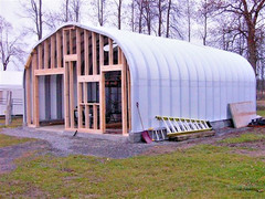 25x42x13 Engineered Steel Building Kit | DuroSPAN Clear-Span Arch Open DIY Ends
