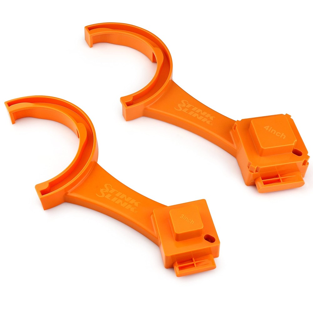 Stink Slink 2 PCS RV Sewer Hose Wrench, Universal 3″ & 4″, Orange