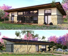 1650 SQ.FT ECO SOLID TIMBER AIRTIGHT PANEL HOUSE KIT MASS WOOD (CLT) HOME PREFAB