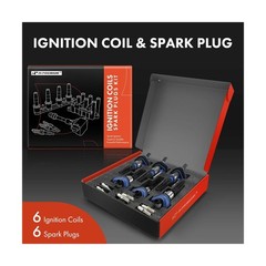 A-Premium (Blue) Set of 12 Ignition Coil Pack and Iridium Spark Plu… Fast Ship