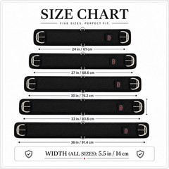 Western Horse Cinch with Stainless Steel Double Roller Buckles, Anti-Slip Terry