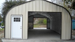 25x24x13 Engineered Steel Building Kit | DuroSPAN Clear-Span Arch System w/ Ends