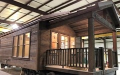 TINY HOME CABINS – CUSTOM BUILT FOR YOUR PREPPED PROPERTY- ELEGANT RUSTIC CABINS