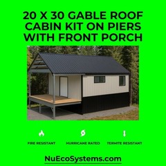 DIY Fire Resistant Steel 34 X 32 Cabin, Barndominium or Steel Home Kit