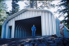 25x24x13 Engineered Steel Building Kit | DuroSPAN Clear-Span Arch System w/ Ends