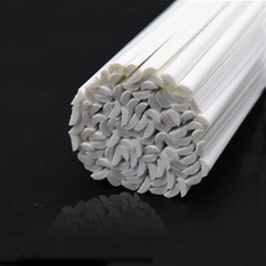 ABS Plastic Half Round Rod Bar 250mmx2/3/4/5/6/8mm DIY Model Material