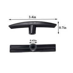 DSkoiph 2 Pack RV Waste Water Valve Handles Replacement Compatible with Black