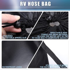 RV Sewer Hose Storage Bag Waterproof Organizer RV…