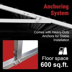 20x30ft Heavy Duty Metal Garage Carport Vehicle Shelter Storage