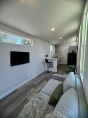 New Forever Tiny Home on Wheels 40′ Suite with bed closet & full kit & bath