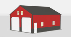 2 Car Garage 24X30X12 Fully Insulated, Upgrades, Gutters available some areas