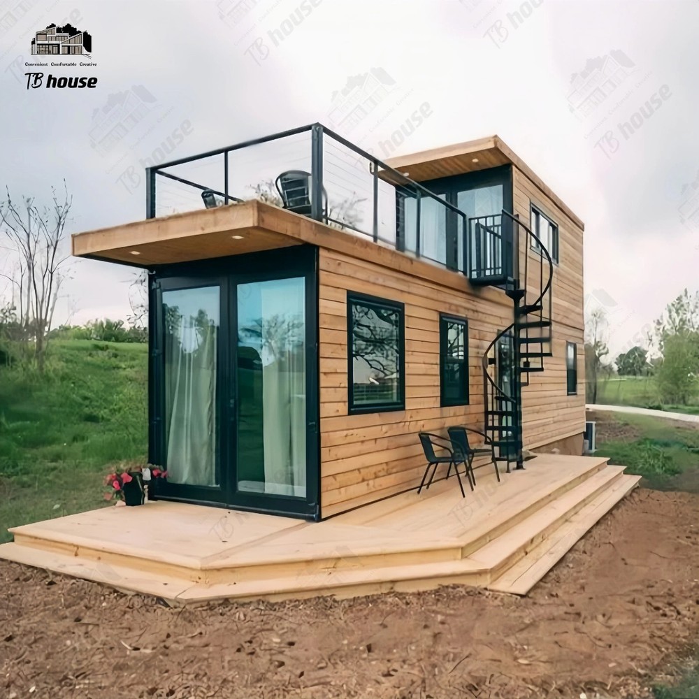 2 Story Luxury Container Home 34.5ft X 8ft With Balcony