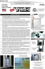 Model 425 DB-425 Metal Recessed Dryer Vent for 2×6 Walls – Upventing Efficiency