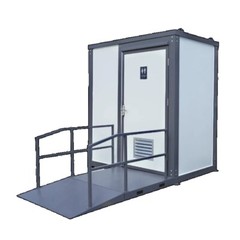 Handicap-Accessible Portable Restroom w/ Bowl & Sink Mobile Toilet for Disabled