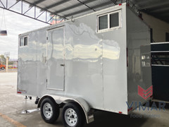 7×14 New Unisex Restroom Trailer, Custom Trailer Manufacturers, Mobile Bathroom