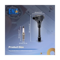 ENA UF549 Ignition Coil Pack and 9029 Double Iridium Spark Plug Com… Fast Ship