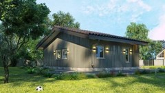 745 SQ.FT ECO SOLID TIMBER AIRTIGHT PANEL HOUSE KIT MASS WOOD (CLT) HOME PREFAB 