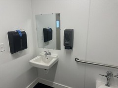 Restroom shipping container Conex Portable bathroom