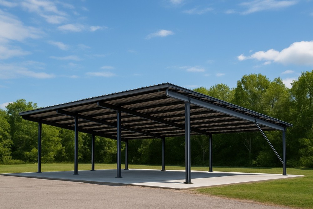 Complete Structural Steel Prefabricated Warehouse (105 Joists/Beams/Roof Deck