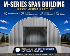 16x18x11 DuroSPAN Steel Off Grid Cabin Building Ends Walls Included