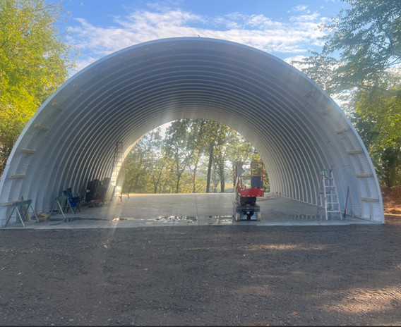 Q25x25x12 Engineered Steel Building Kit | DuroSPAN Clear-Span Arch | Open Ended