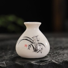 Retro Chinese Style Mini Ceramic Vase Home Ornament DIY Flower Vase Crafts Gifts