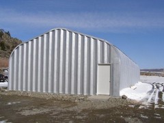 30x42x14 Engineered Steel Building Kit | DuroSPAN Clear-Span Arch with End Walls