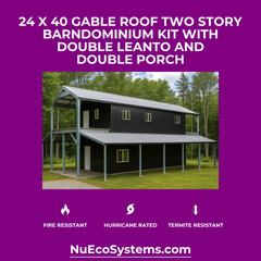 ADU KIT 30′ x 24′ x 19′ Tall Lightweight Galvanized Steel Garage & Apartment