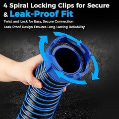 5 FT RV Sewer Hose Kit, Sewer Hose for RV Camper, Heavy-Duty Waste