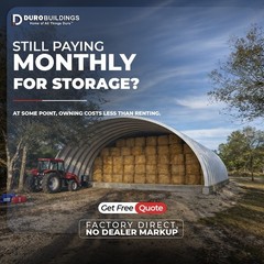 51x150x17 DuroSPAN Off-Grid Steel Home Farm Building Kit Open Ends Direct