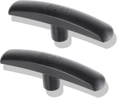 RV Sewer Valve Handles Replacement Fit for 1 1/2″， 2“and 3″ 2 Pack, Black