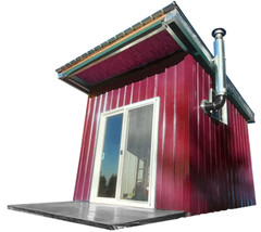 lowest cost All Metal ‘barndominium’ style tiny home kit 116 FT2 permit exempt