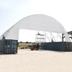 60’x40’x20′ Heavy Duty Double Truss Container Storage Shelter Garage Building
